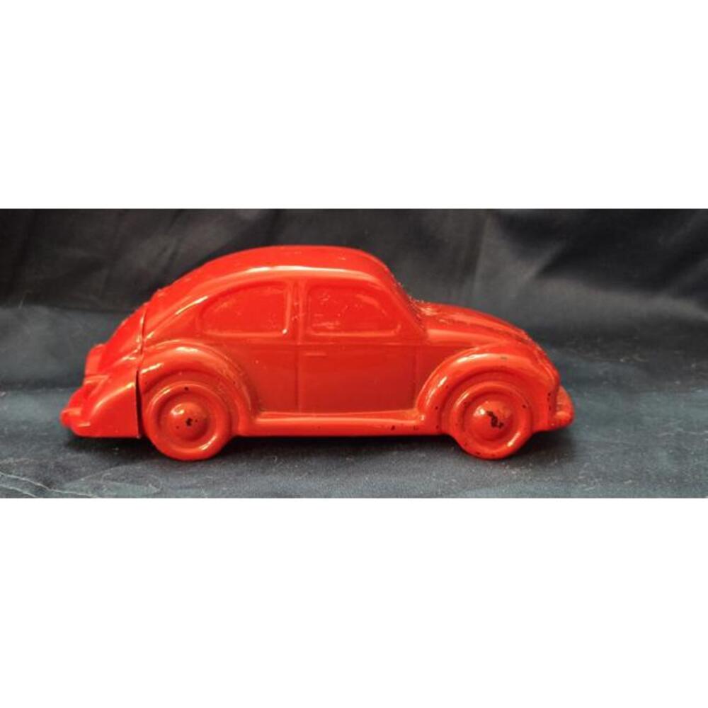 Vintage Avon Volkswagen Red Car Shaped Container